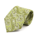 Green Olive Paisley Necktie