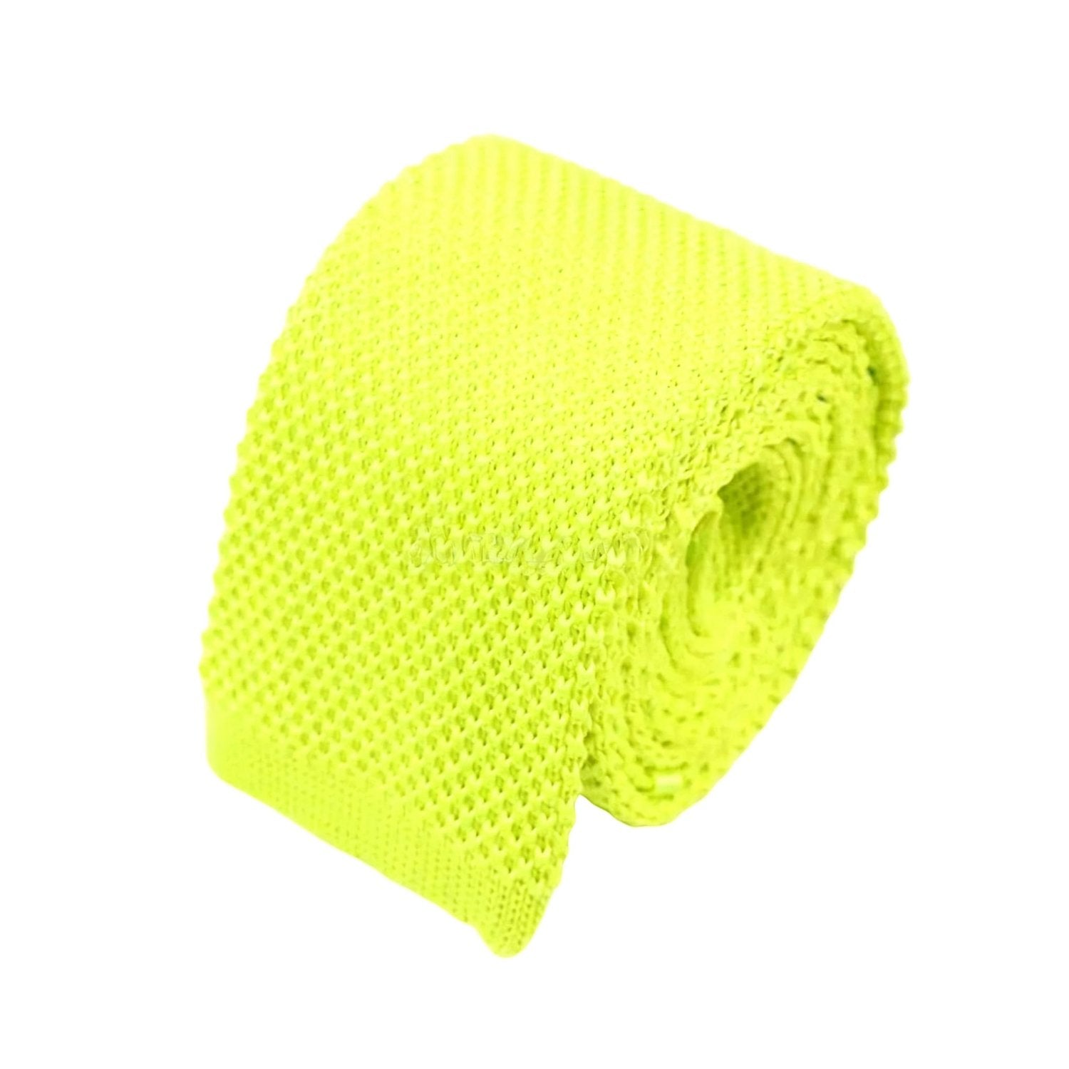 Lime Green Knitted Necktie