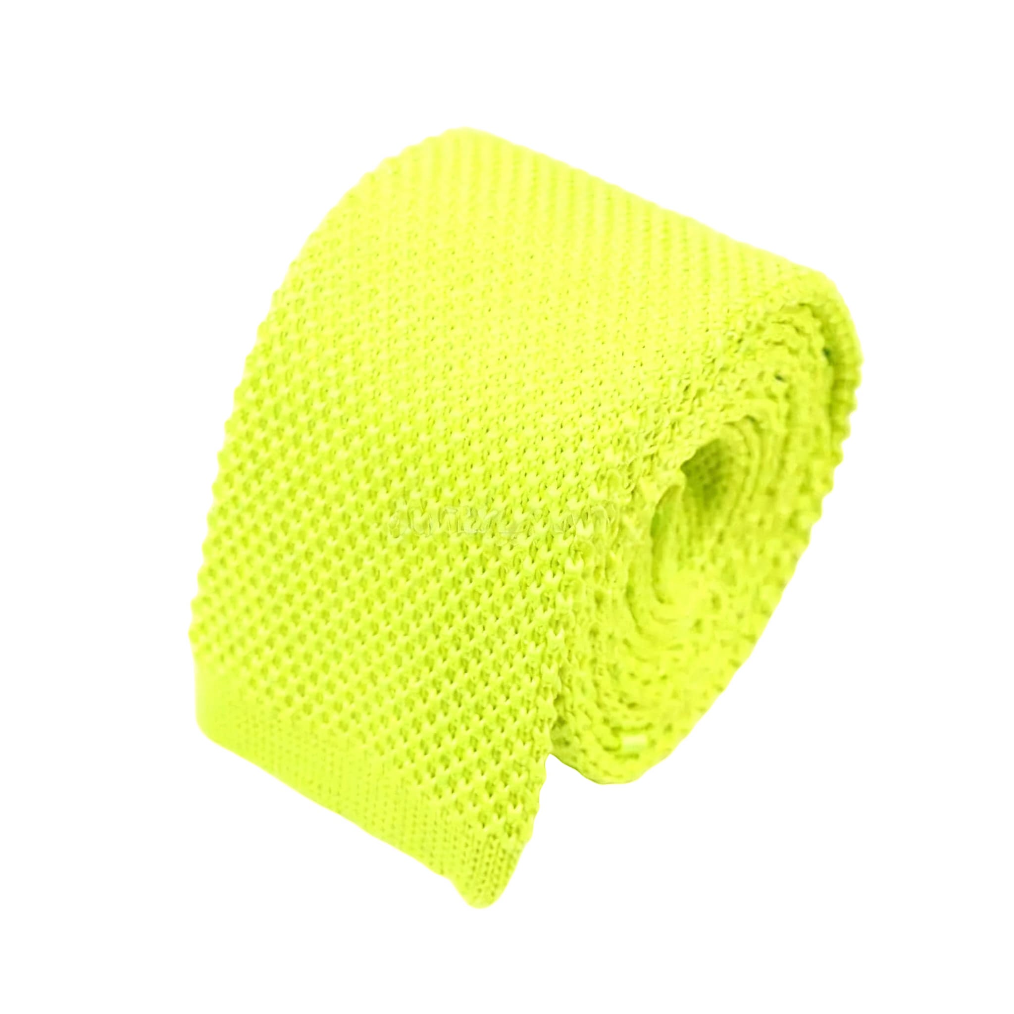 Lime Green Knitted Tie