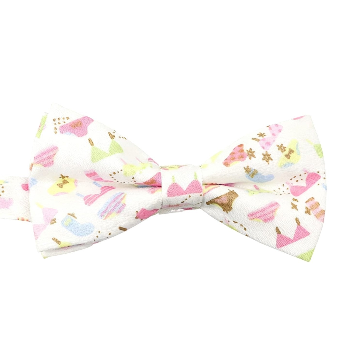 White With Colorful Dress Star Bowtie