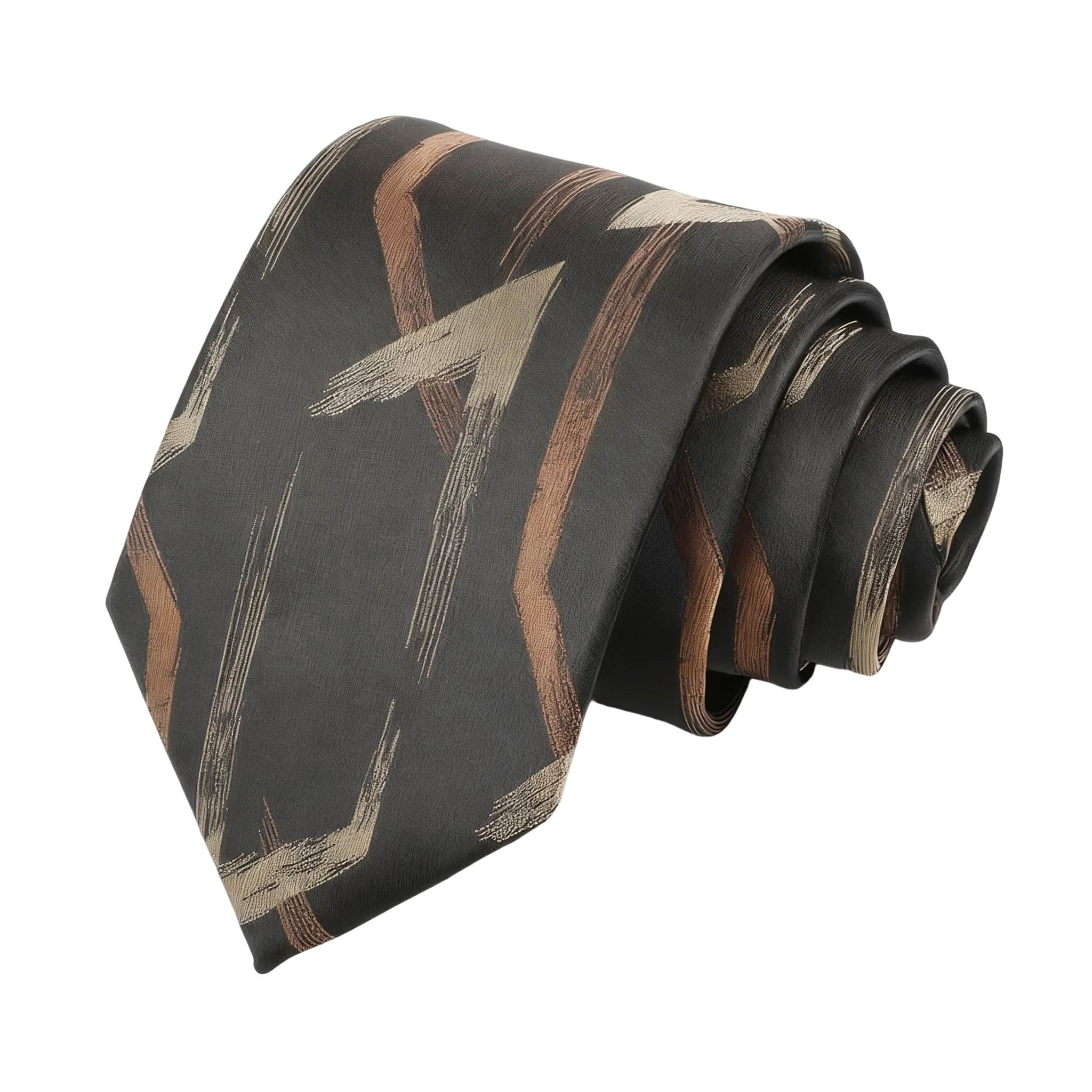 Black Gold Geometric Necktie