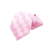 Pink Rose Geometric Necktie