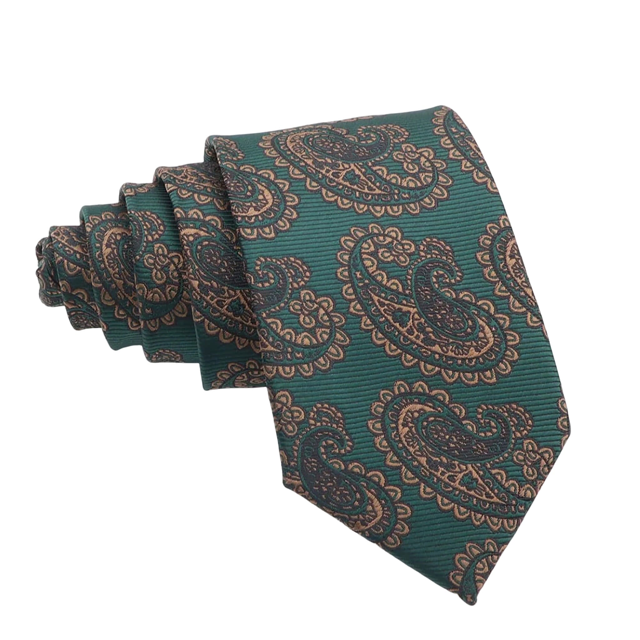Gray Green Plaid Necktie