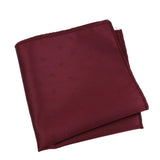 Burgundy Burgundy Solid Pocket Square