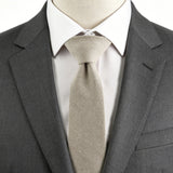 Beige cotton Tie