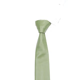 Olive Green Solid Necktie