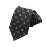 Black Blue Paisley Necktie