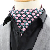 Black Pink Floral Ascot