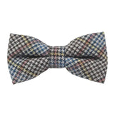 Multicolor Houndstooth Bow Tie