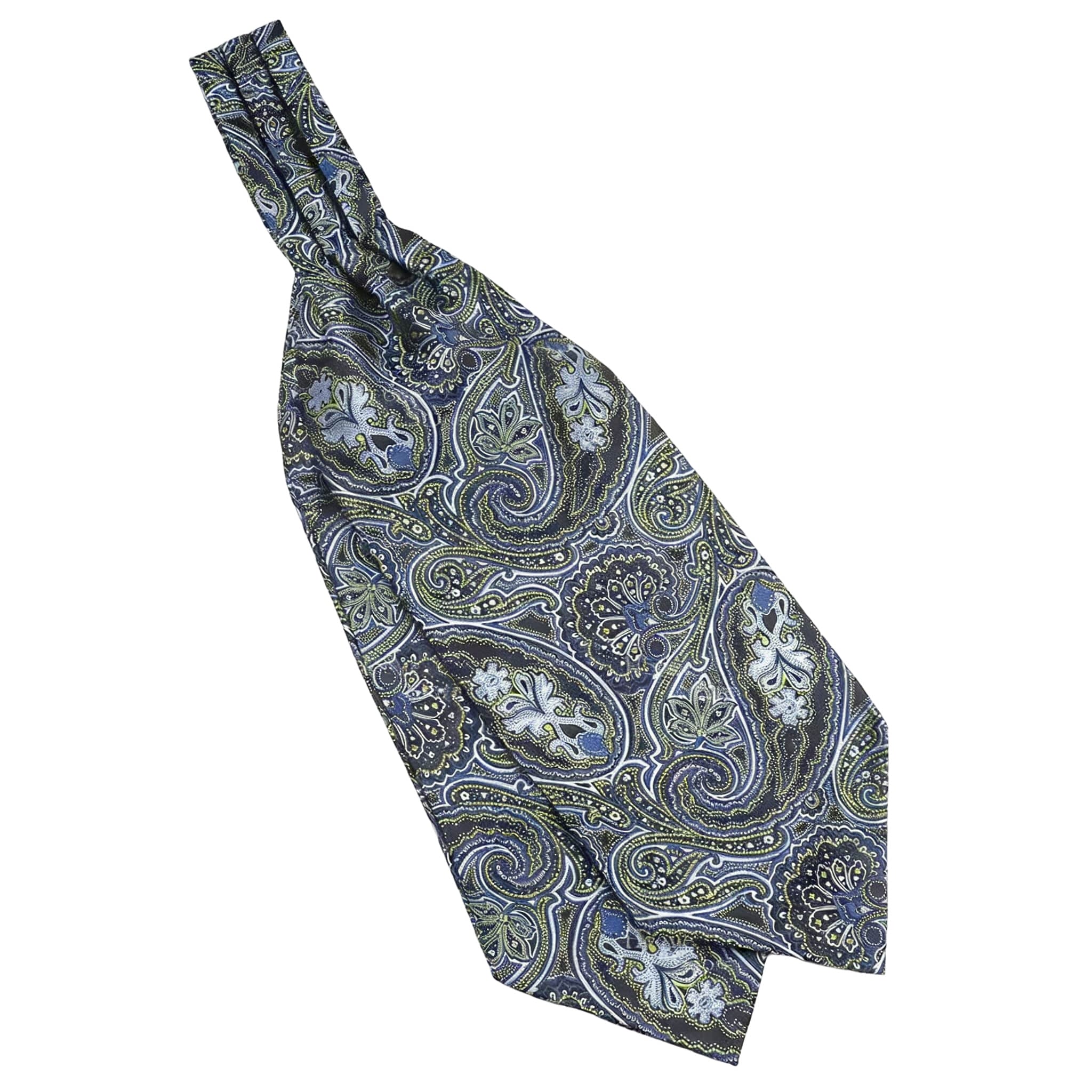 Blue Green Paisley Ascot