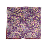 Purple Yellow Paisley Pocket Square