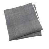 Gray Black Plaid Pocket Square