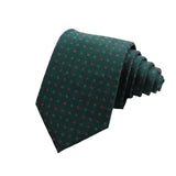 Green Pink Dotted Necktie
