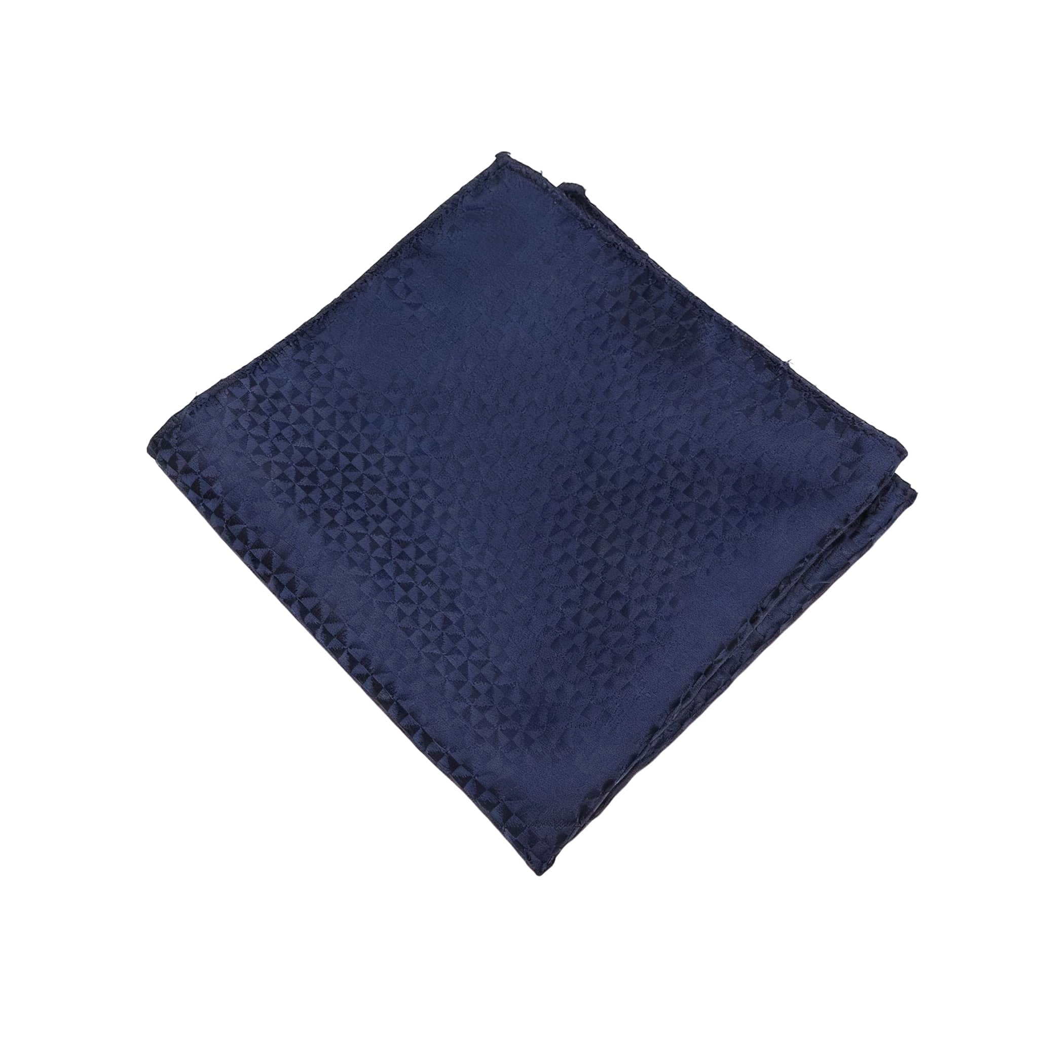 Navy Blue Navy Blue Textured Pocket Square