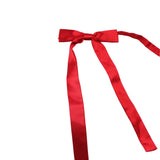 Red Long Bow Tie