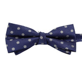 Teal Brown Polka Dot Bowtie