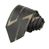 Black Gold Striped Necktie