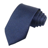 Navy Blue Black Striped Necktie