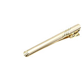 Gold Gold Striped Tie Bar