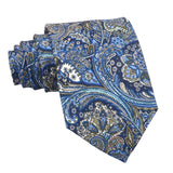 Navy Blue Blue Paisley Necktie