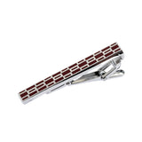 Silver Red Brick Tie Clip