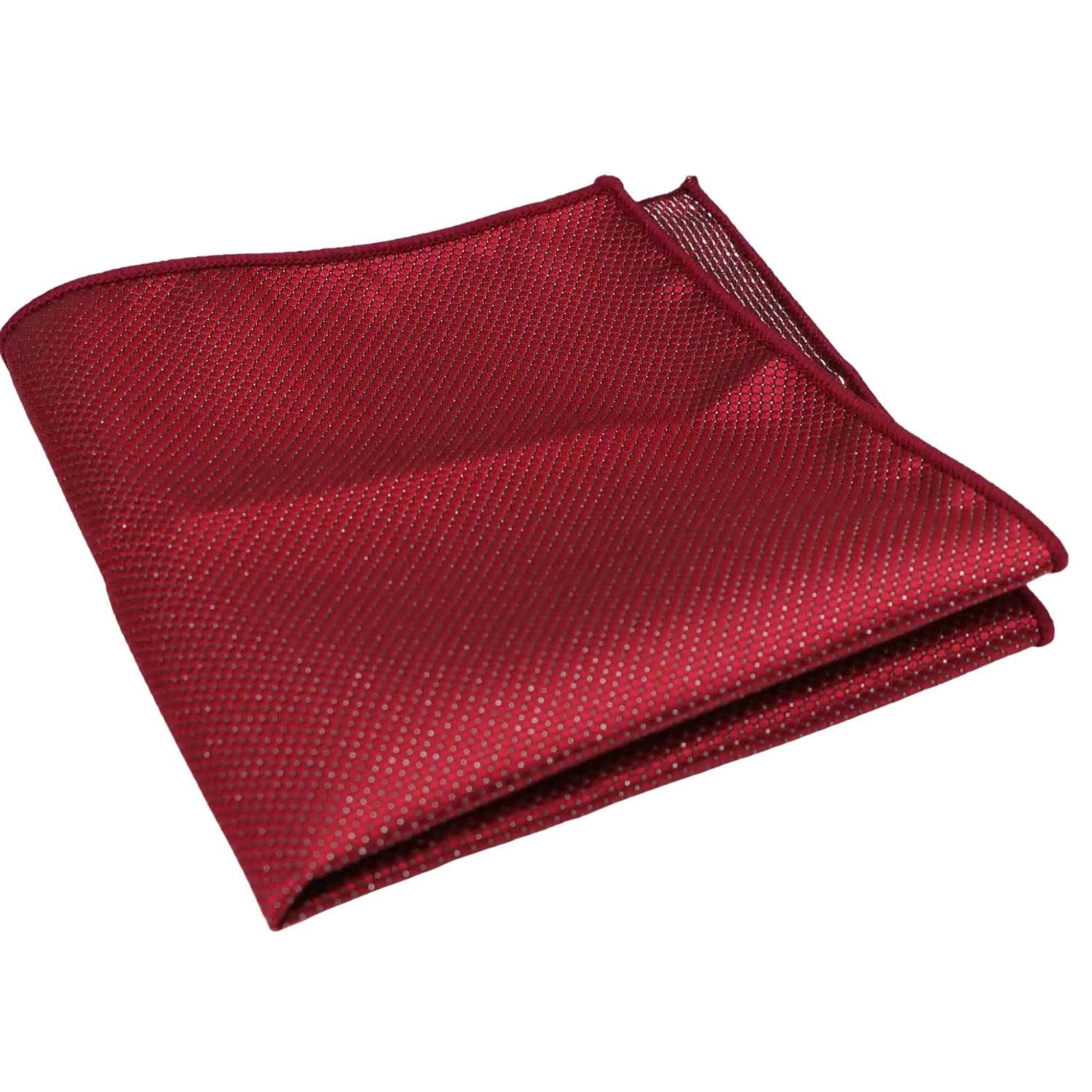 Red With White Dots Pocket Square