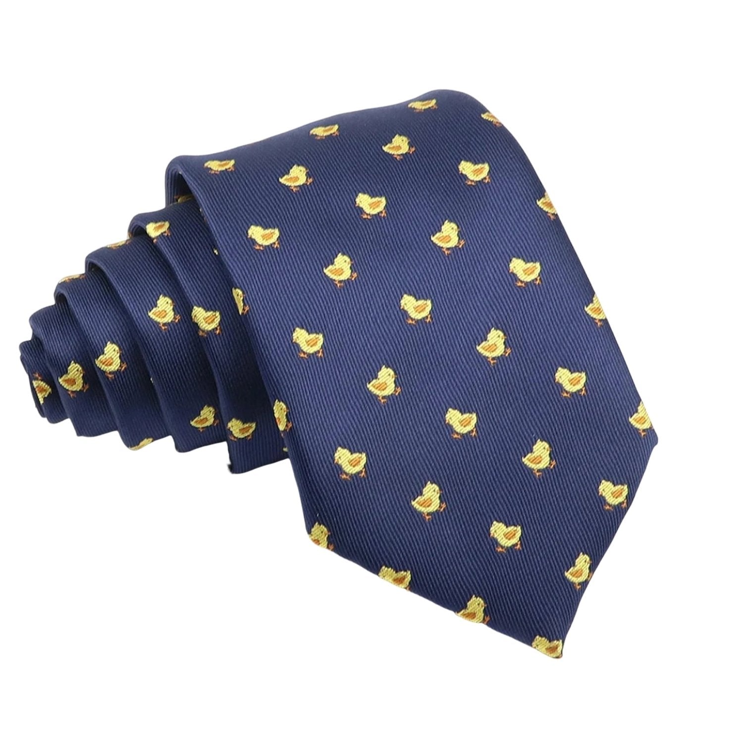 Navy Blue With Yellow Chicks Necktie