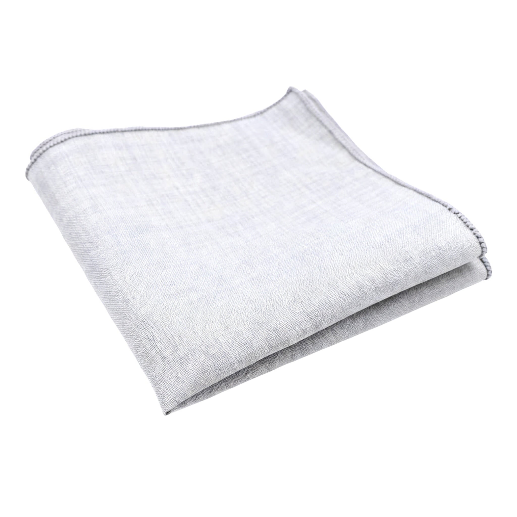 Light Gray Solid Pocket Square