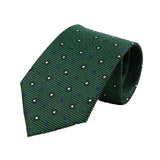 Green White Dotted Necktie