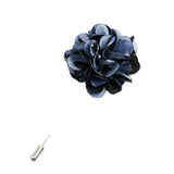 Blue Black Woven Lapel Pin
