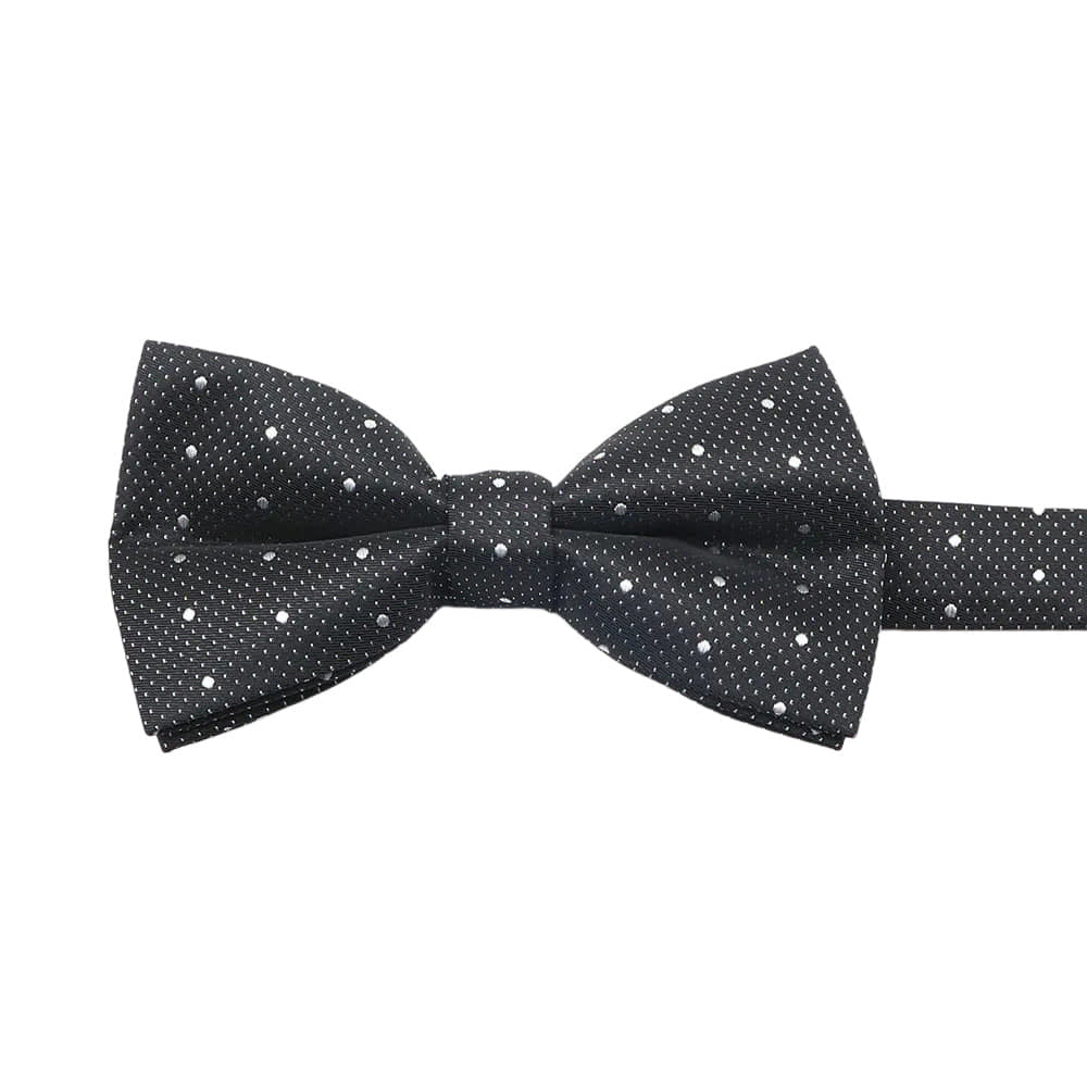 Black White Polka Dot Bowtie