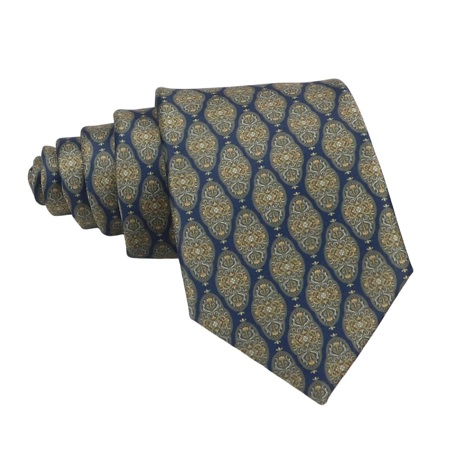 Dark Yellow with Black Checkered Necktie