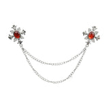 Silver Red Chain Accessorie