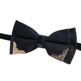 Lime Black Striped Bowtie