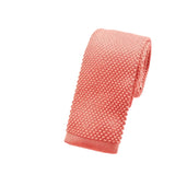 Coral Coral Knitted Necktie