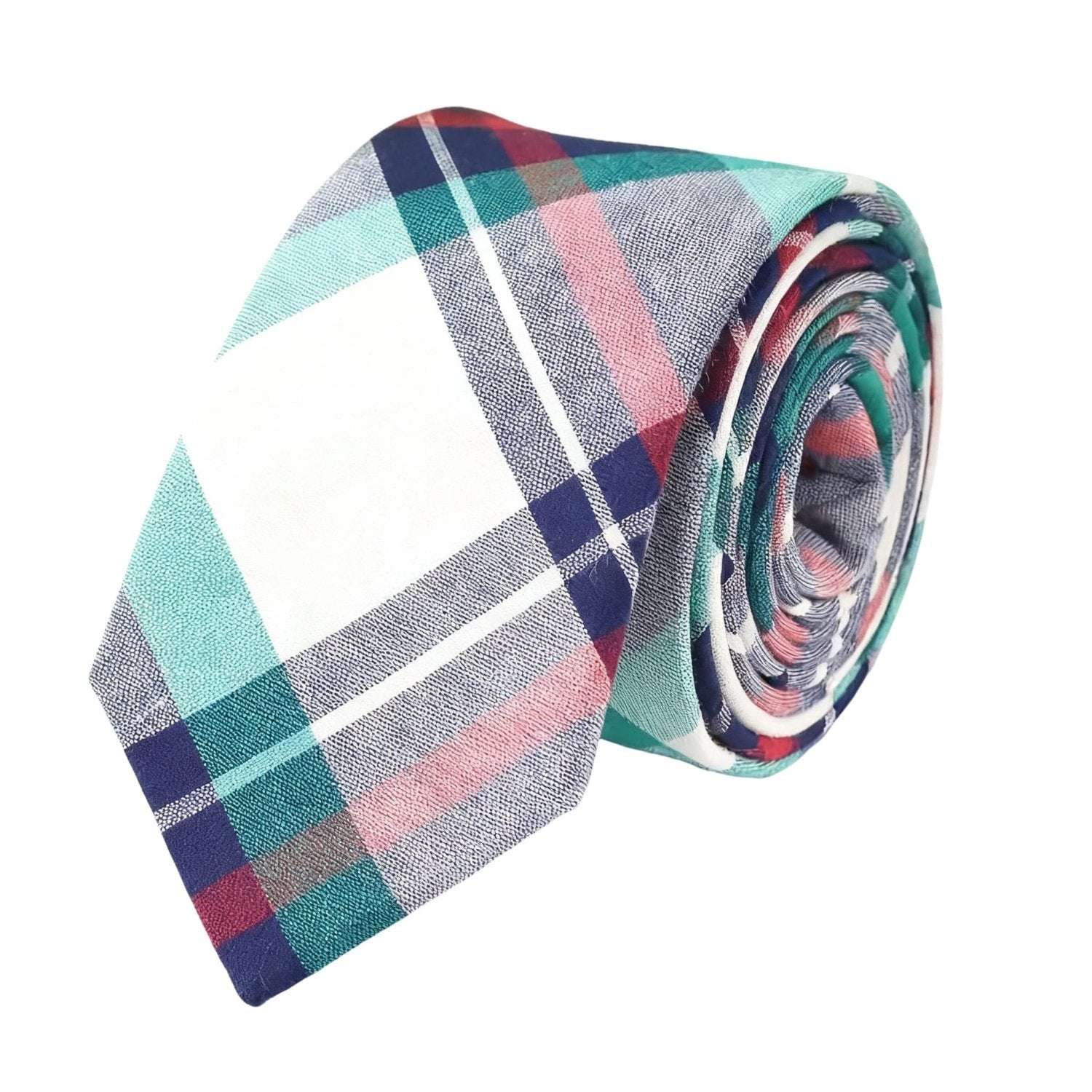 Green Plaid Tie