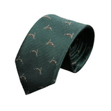 Green Brown Rabbit Necktie