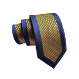 Navy Blue Gold Dotted Necktie