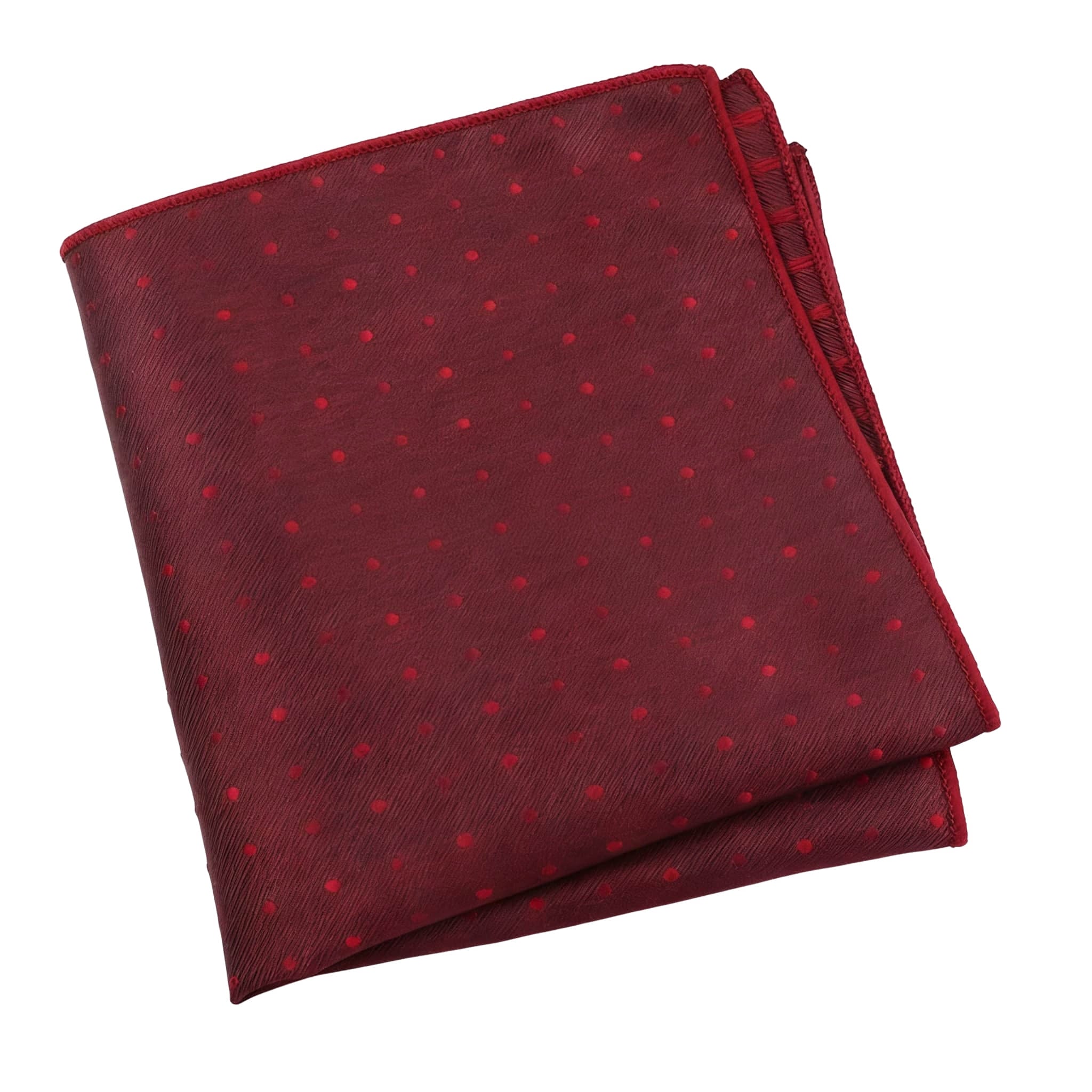Red Red Polka Dot Pocket Square