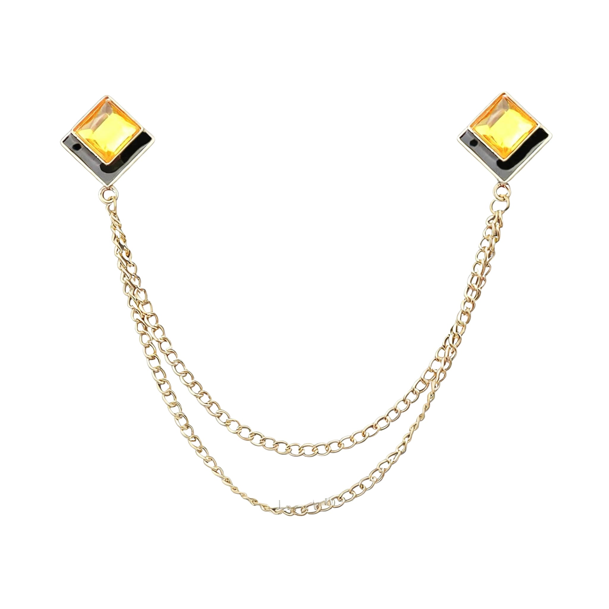 Gold Yellow Solid Lapel Pin