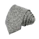 Gray White Textured Necktie
