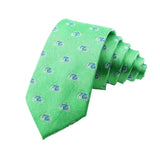 Green Blue Bicycle Necktie