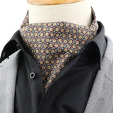 Off-White Red Floral Ascot