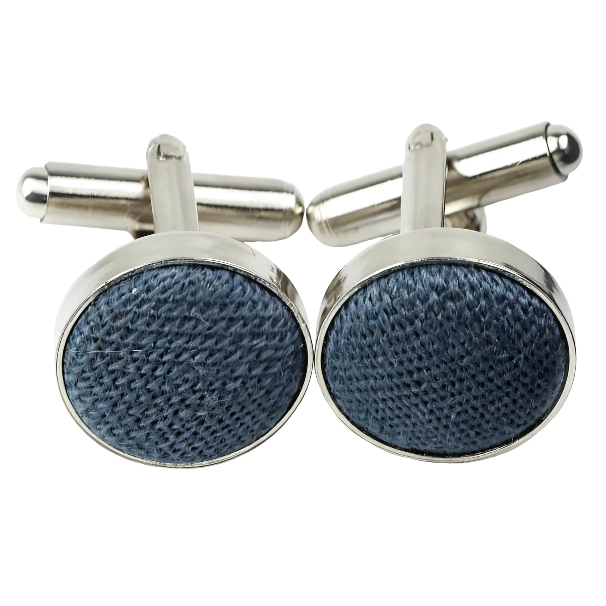Navy Blue Navy Blue Woven Cufflink