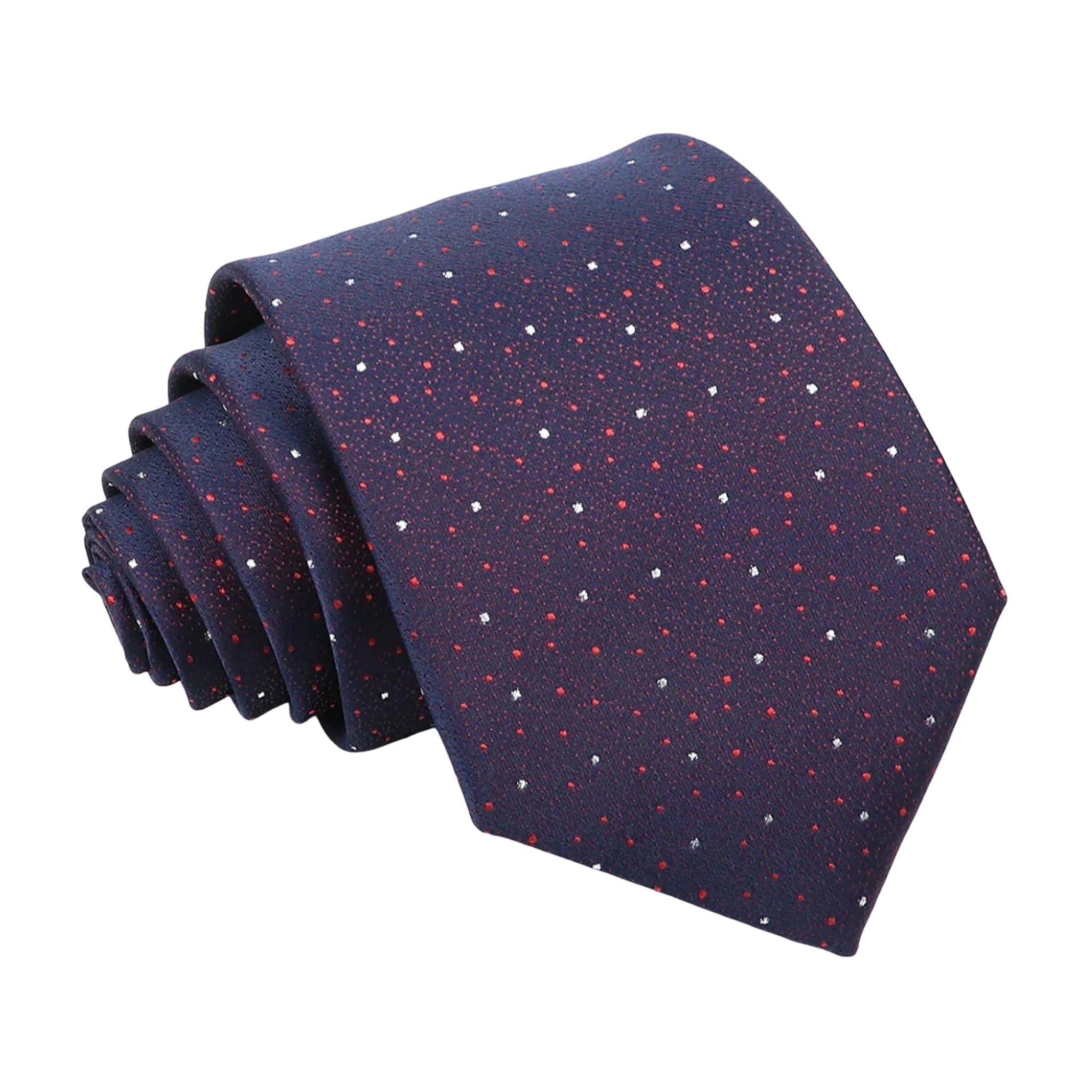 Purple White Dotted Necktie