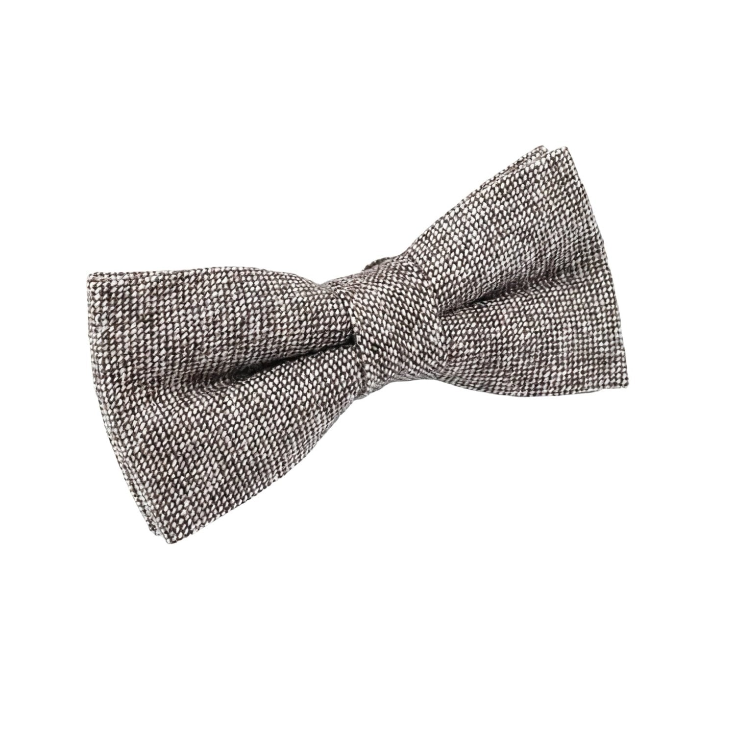 Brown With White Checkered Bowtie