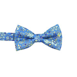 Mustard Yellow White Floral Bowtie