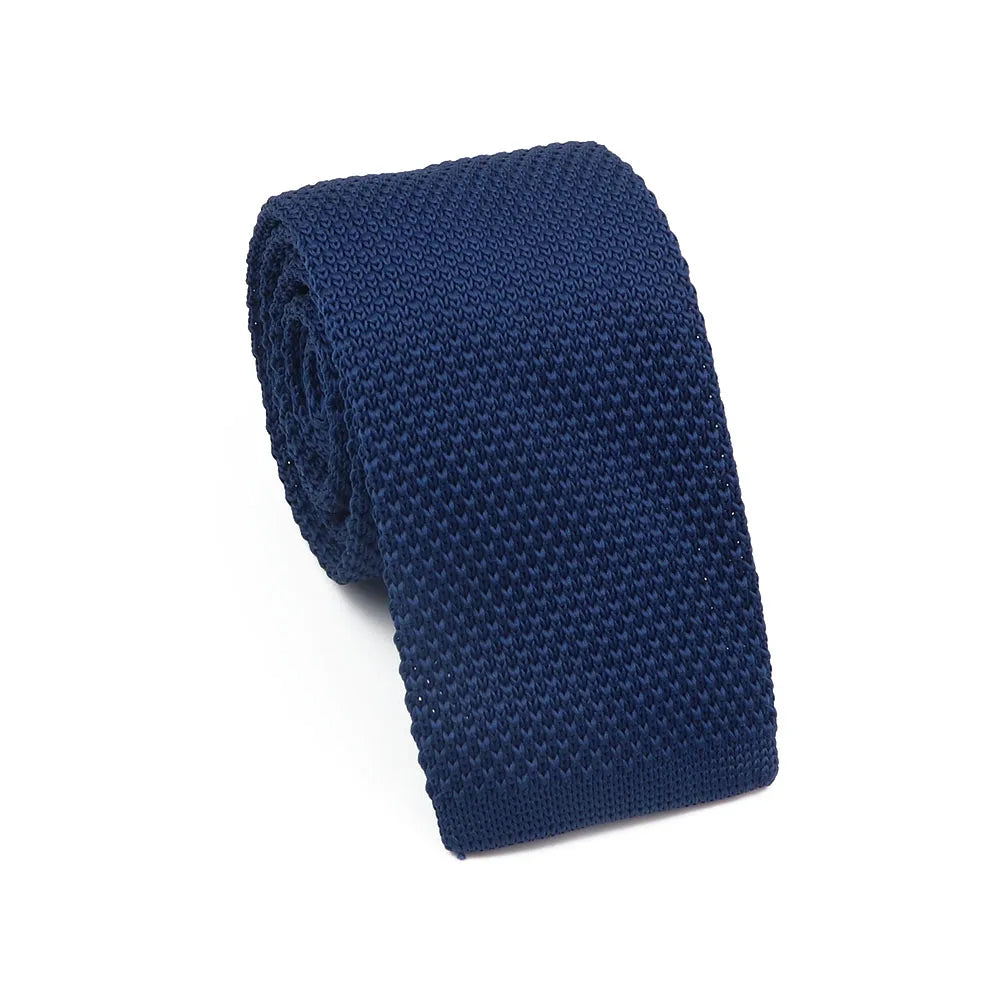 ZONFAZ Men's Knitted Ties Skinny Striped Neckties Quality Wedding Party Classic Woven Ties