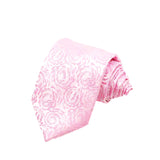 Pink Rose Floral Necktie