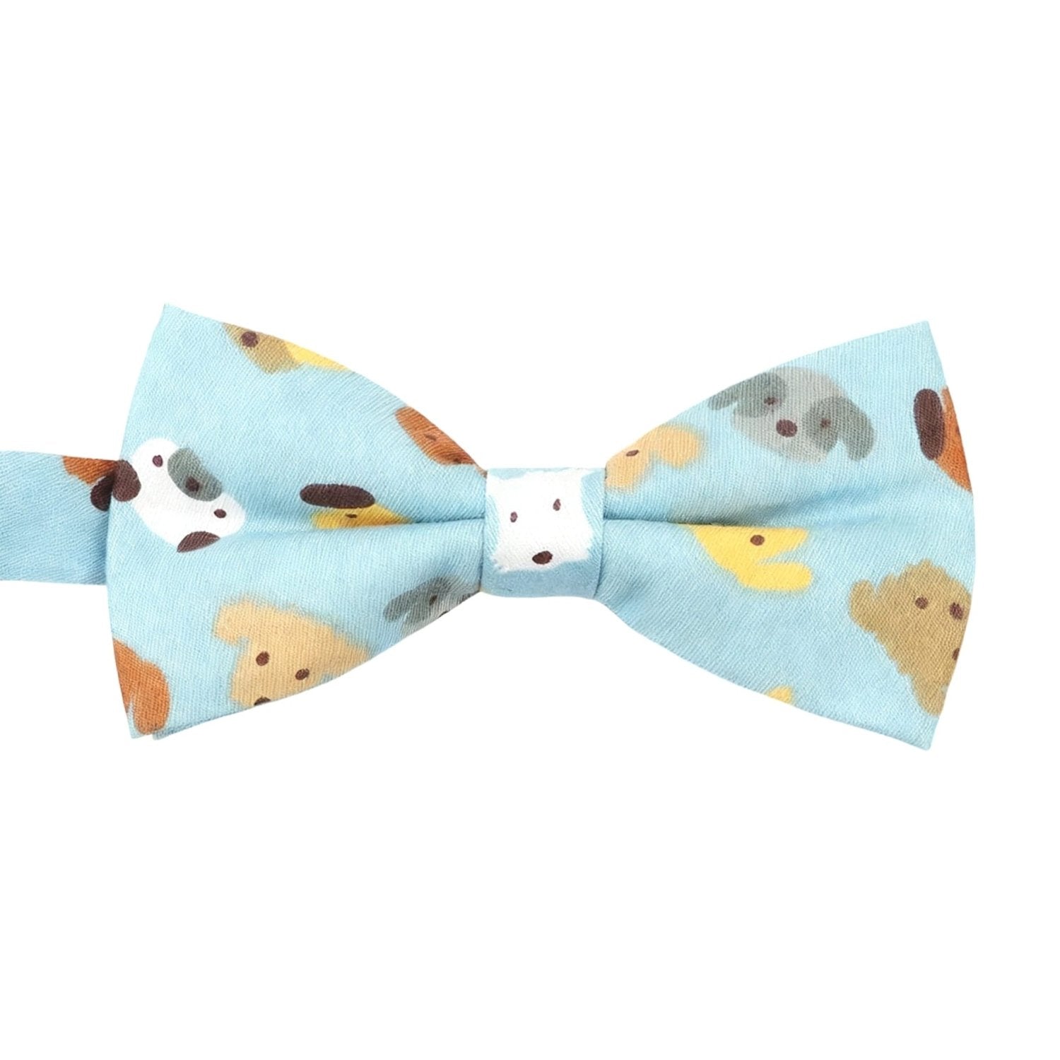 Blue With Colorful Dog Bowtie